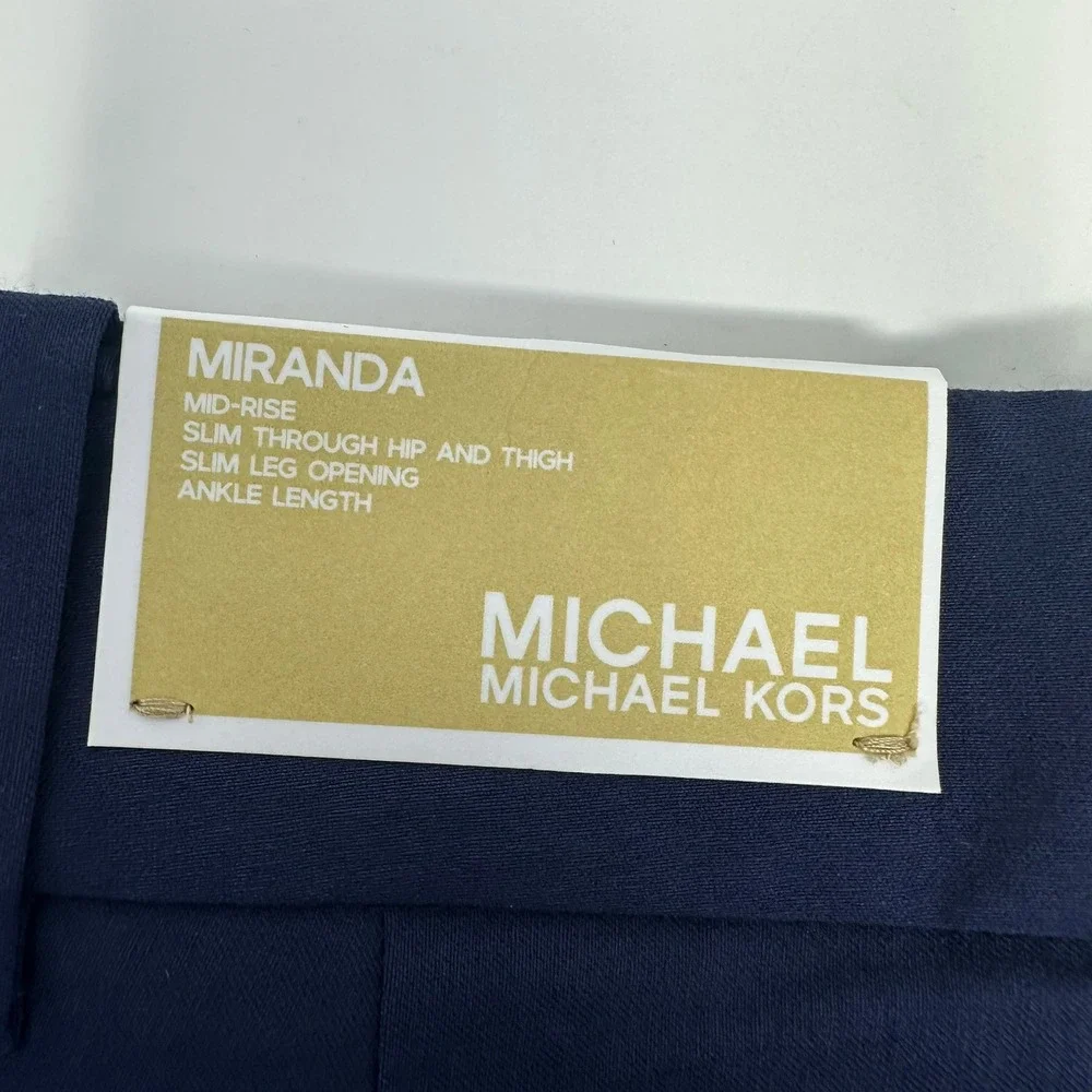 Michael Kors Pants Women 18W Blue True Navy Core of Kors Stretch Slacks